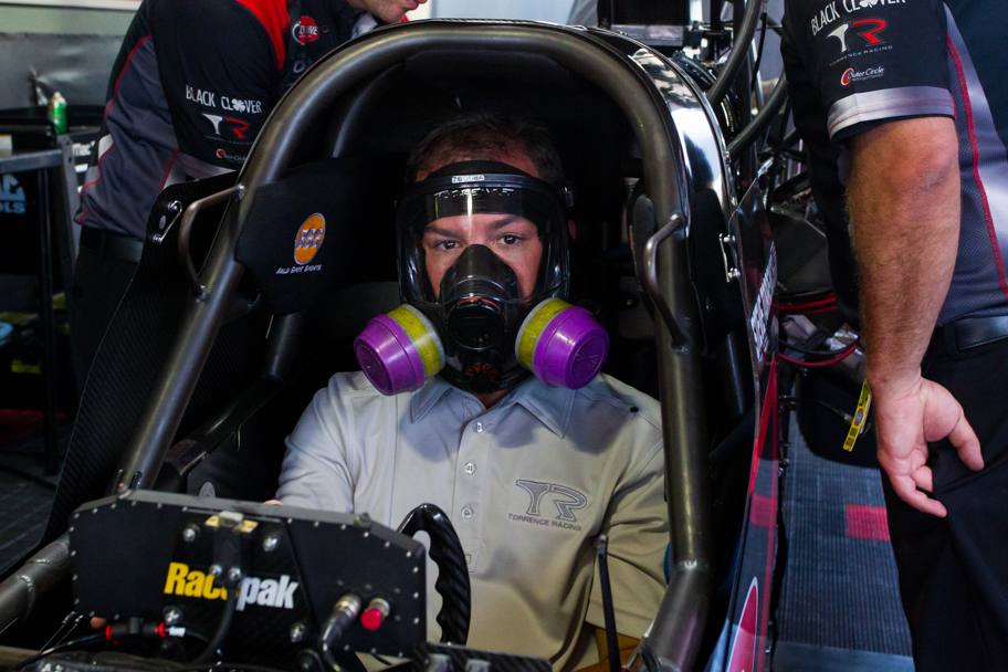 St. Louis, Missouri - Steve Torrence scalda il motore ai Midwest Nationals al Gateway Motorsports Park (Reuters)